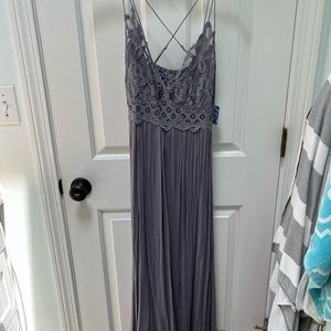 Free People FP  Adella Maxi Slip Dress M